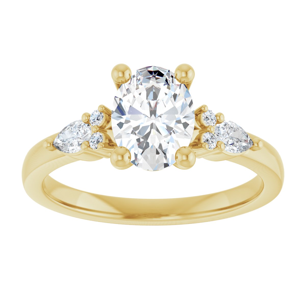 Accented Engagement Ring