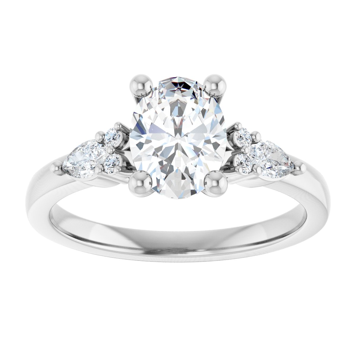 Accented Engagement Ring
