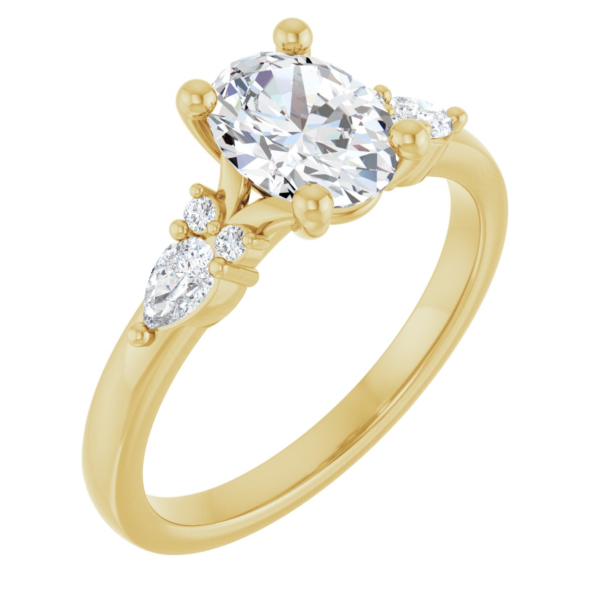 Accented Engagement Ring