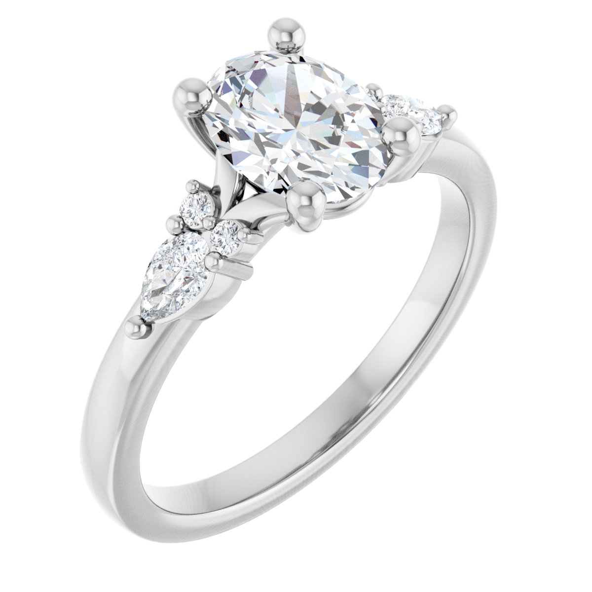 Accented Engagement Ring