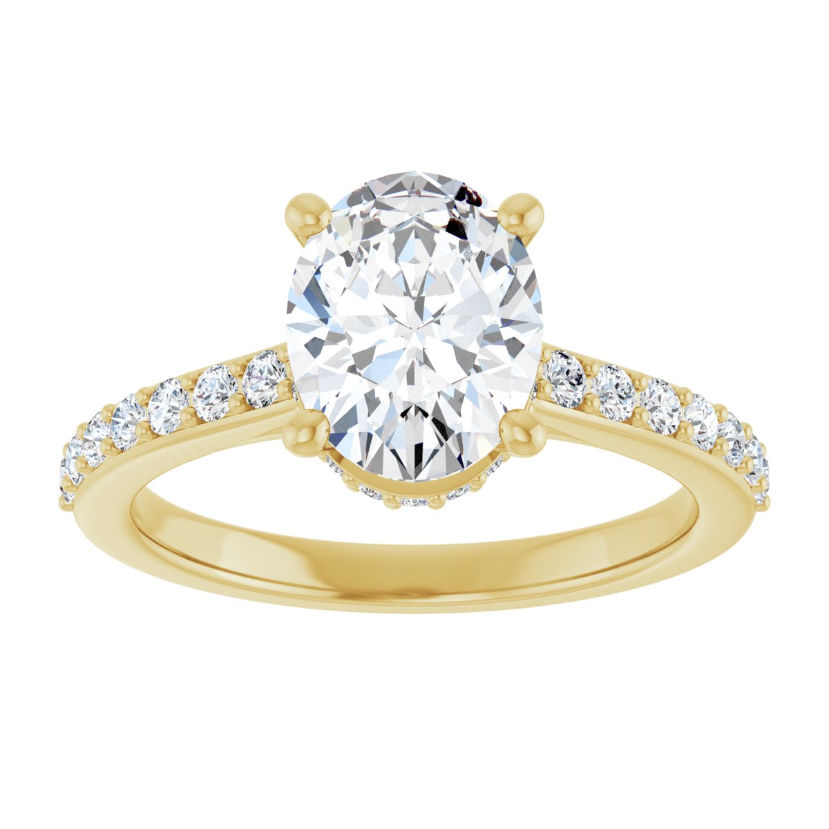 Accented Engagement Ring