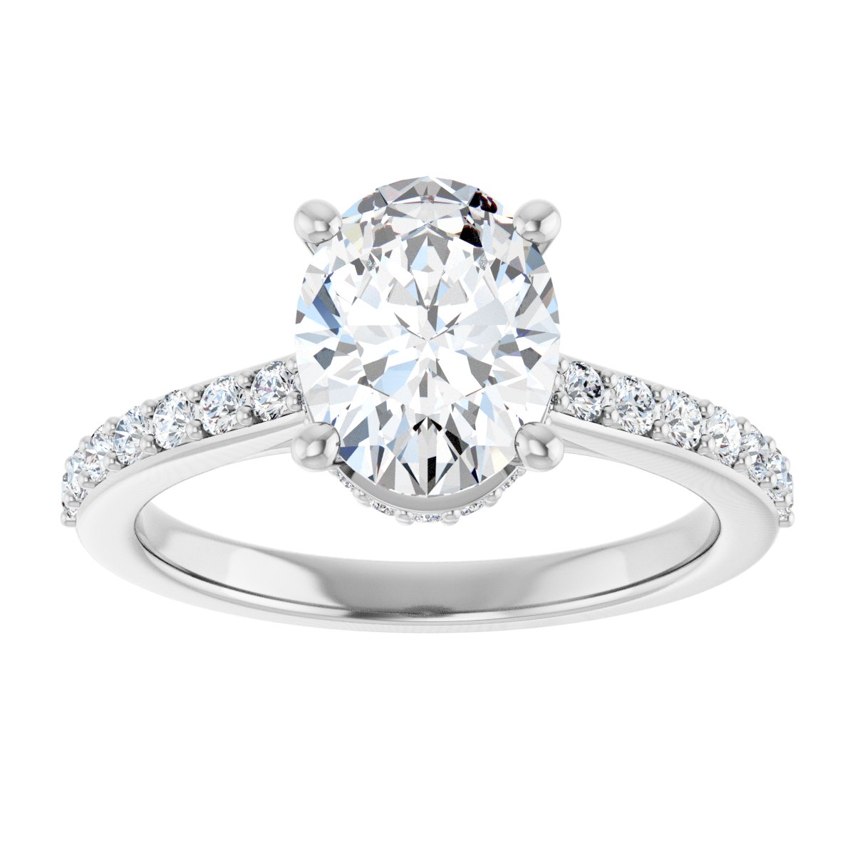 Accented Engagement Ring