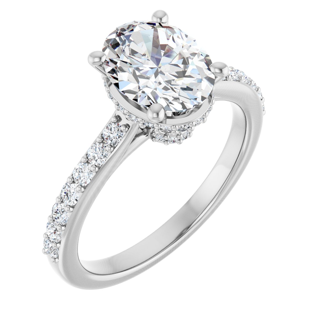 Accented Engagement Ring