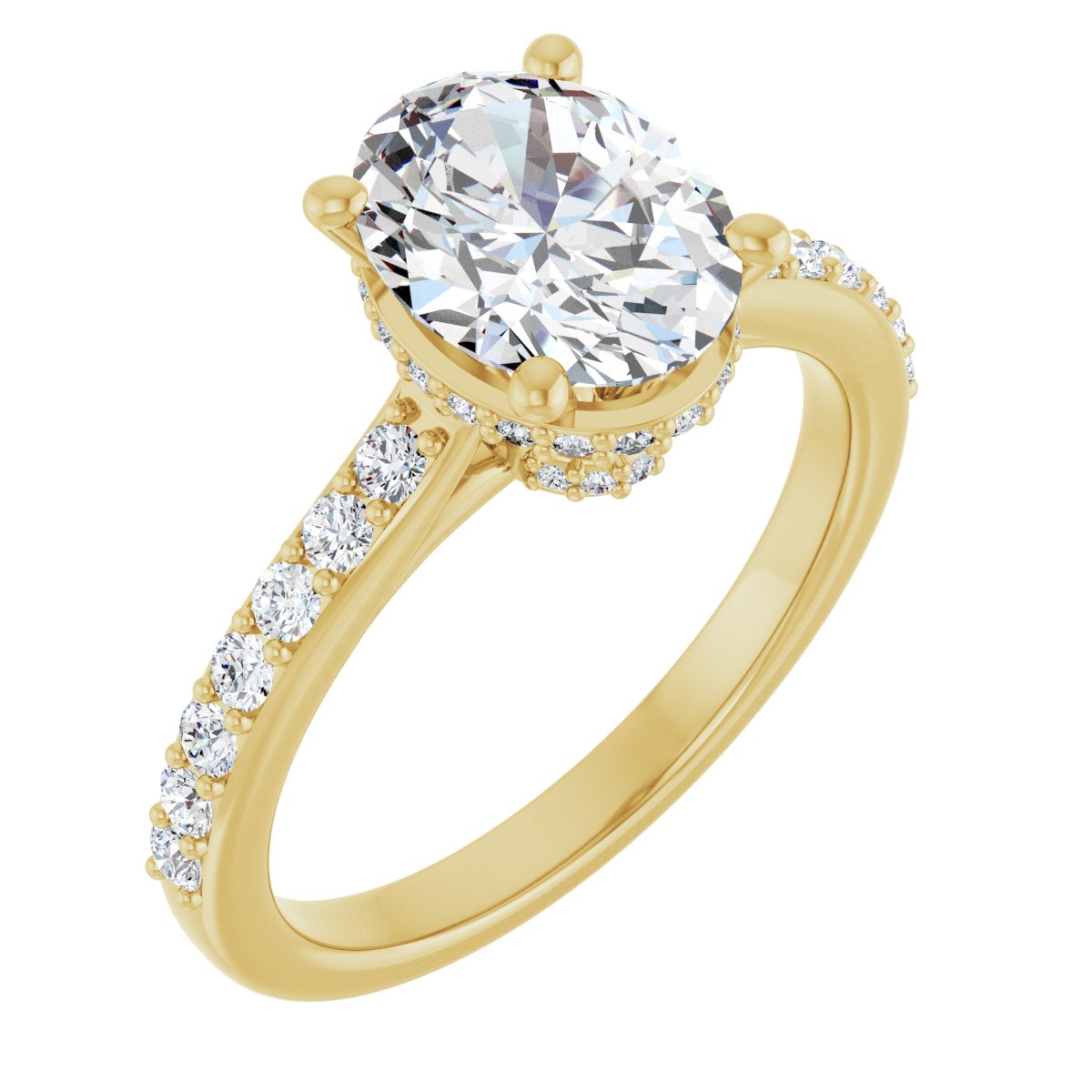 Accented Engagement Ring