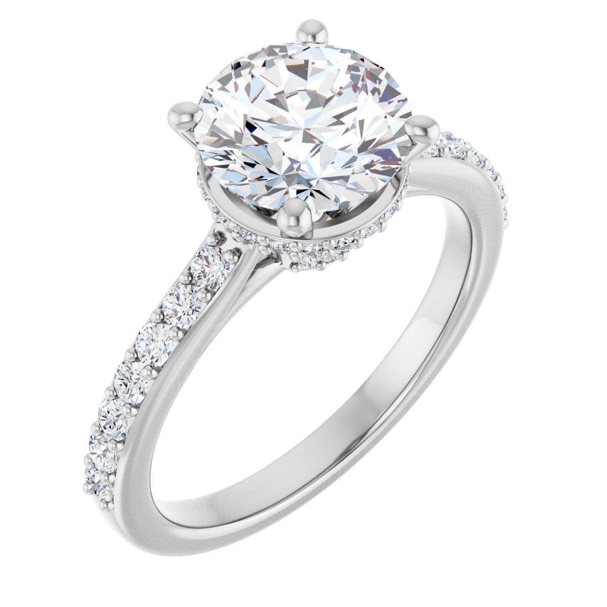 Accented Engagement Ring