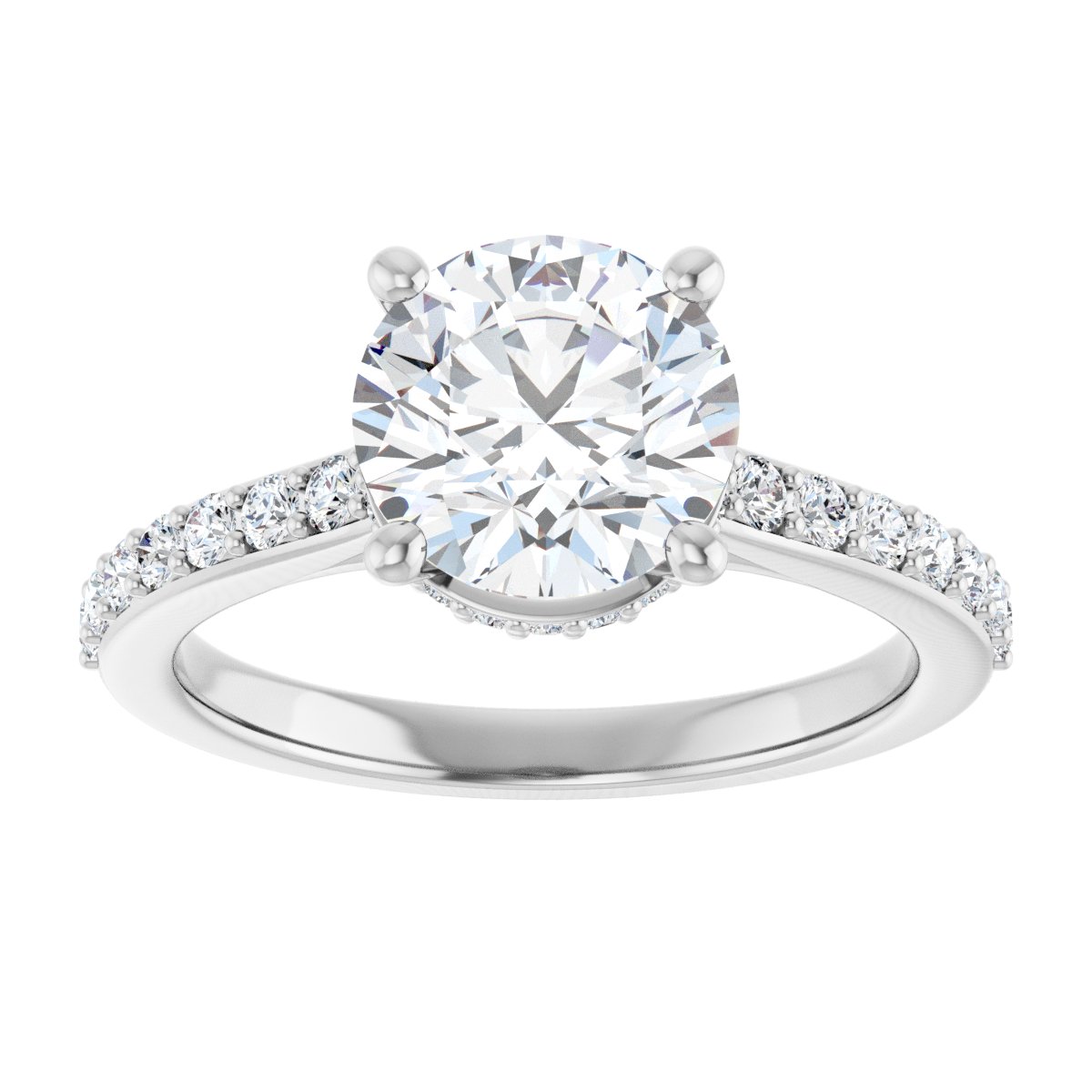 Accented Engagement Ring
