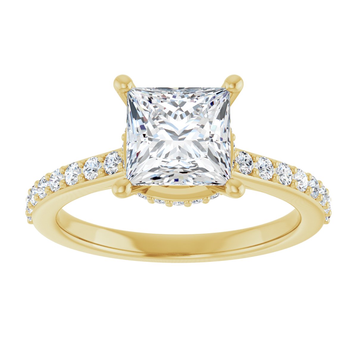Accented Engagement Ring