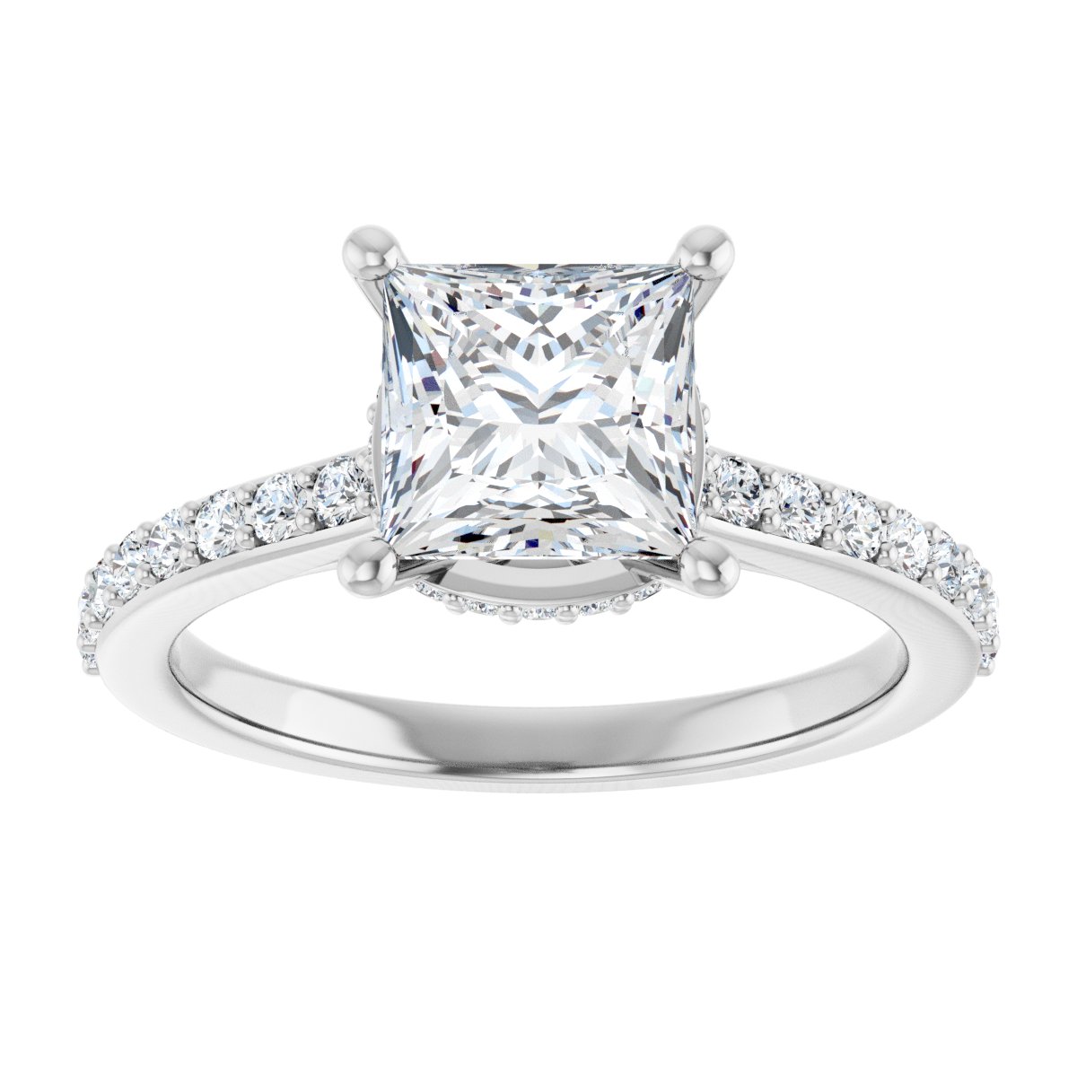 Accented Engagement Ring
