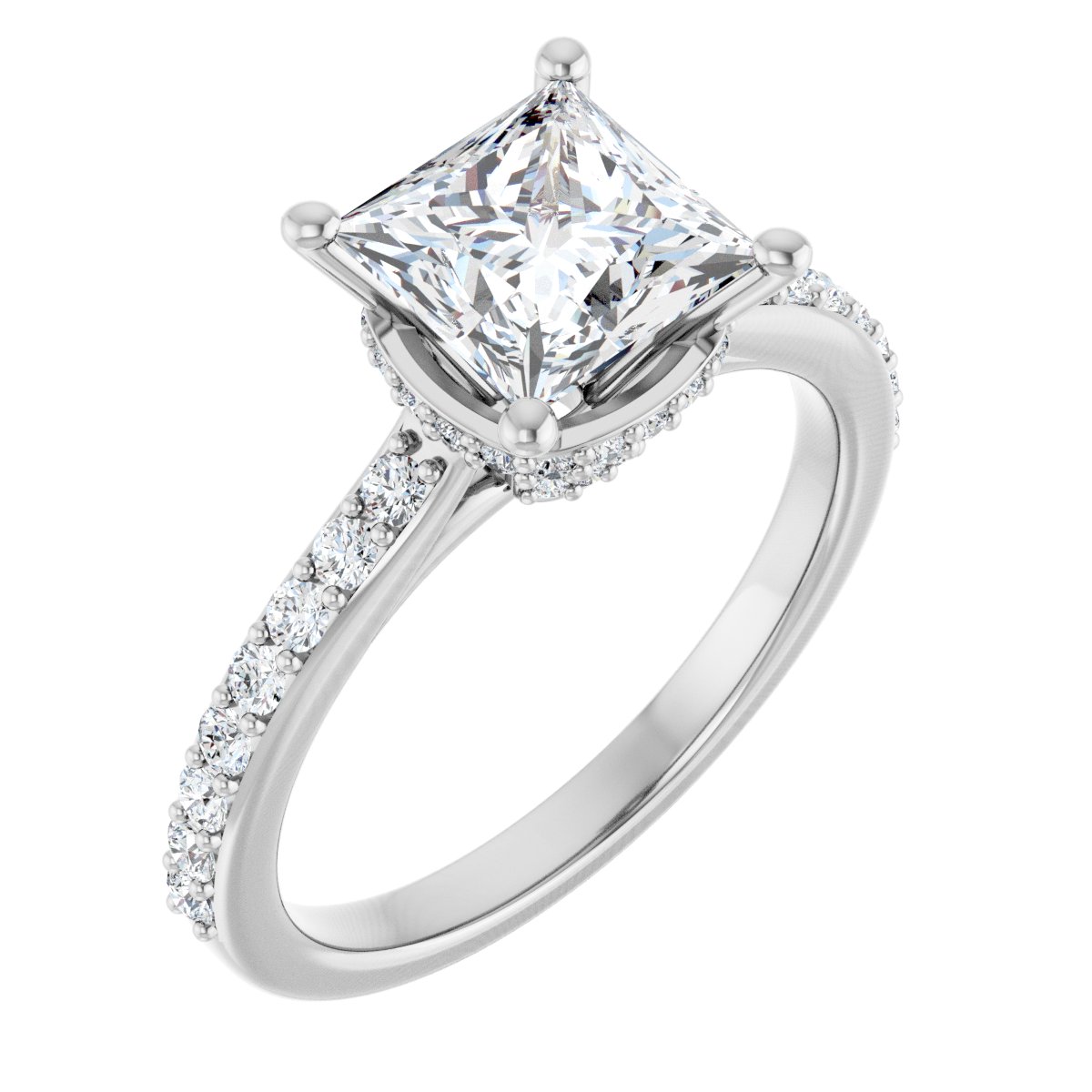 Accented Engagement Ring