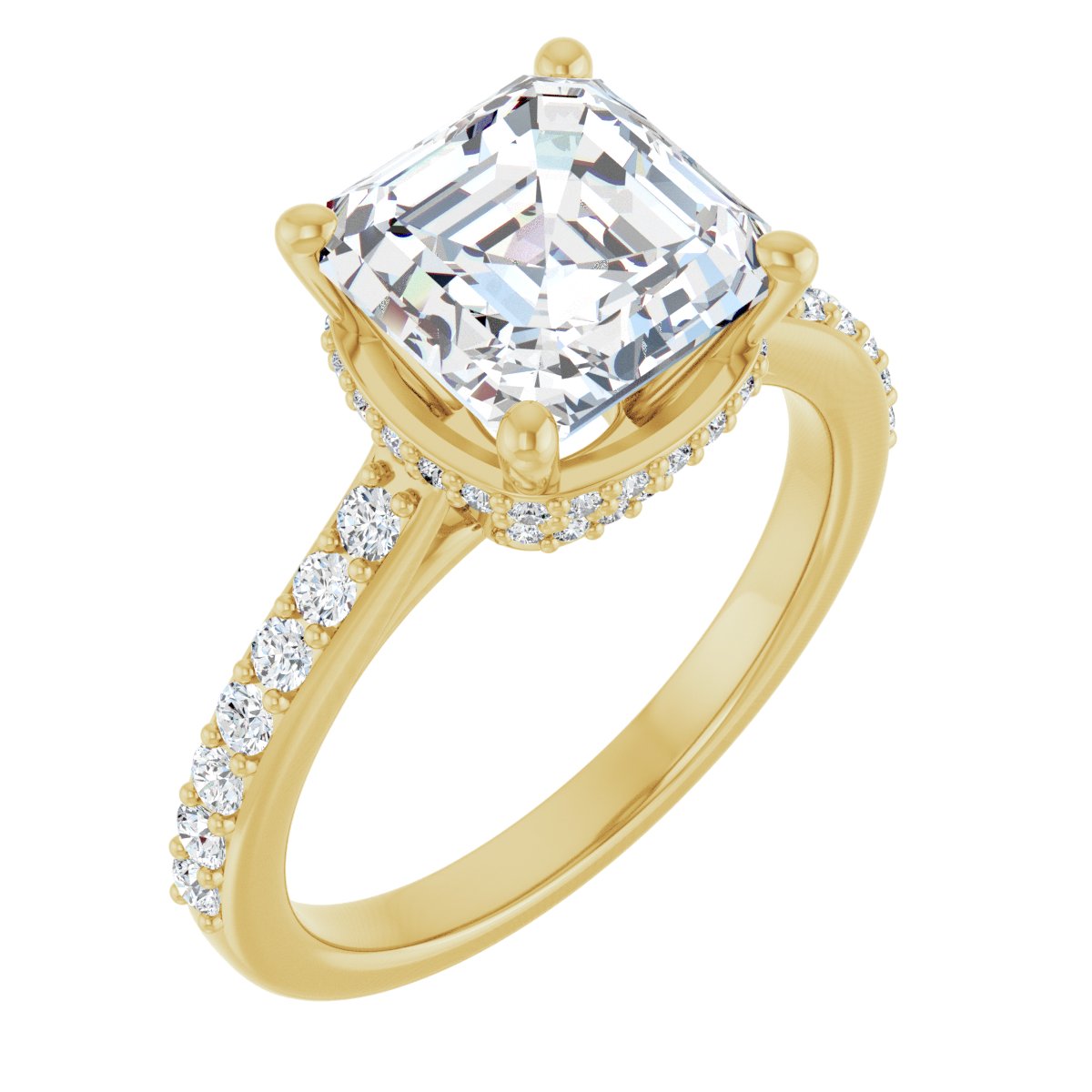 Accented Engagement Ring