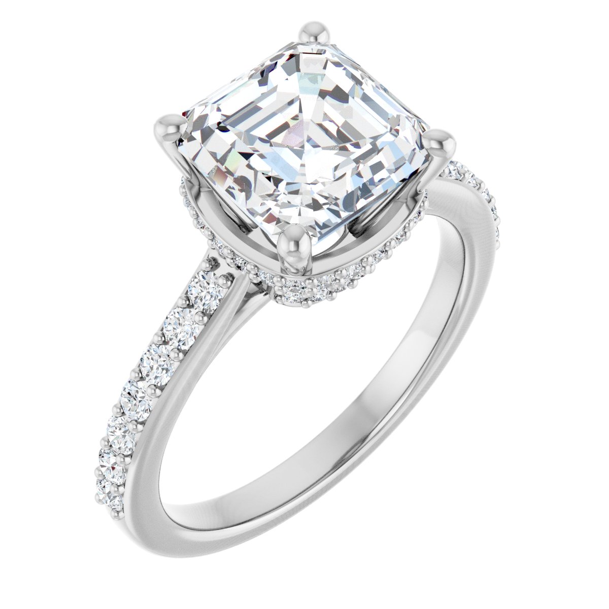 Accented Engagement Ring