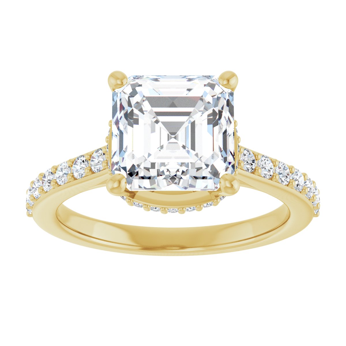 Accented Engagement Ring