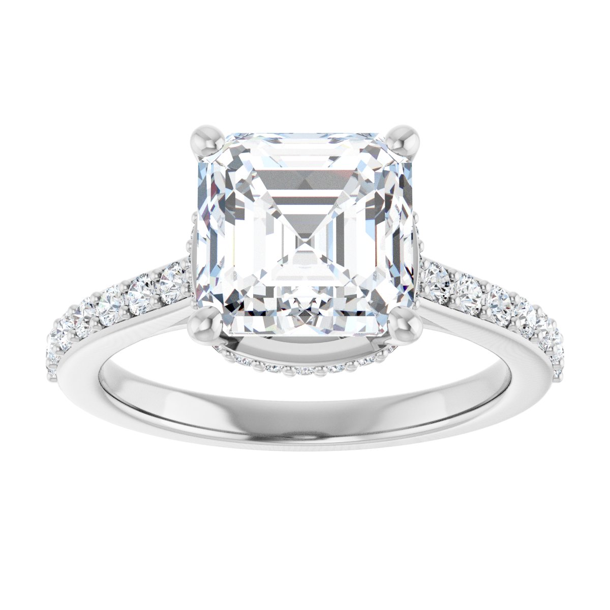 Accented Engagement Ring