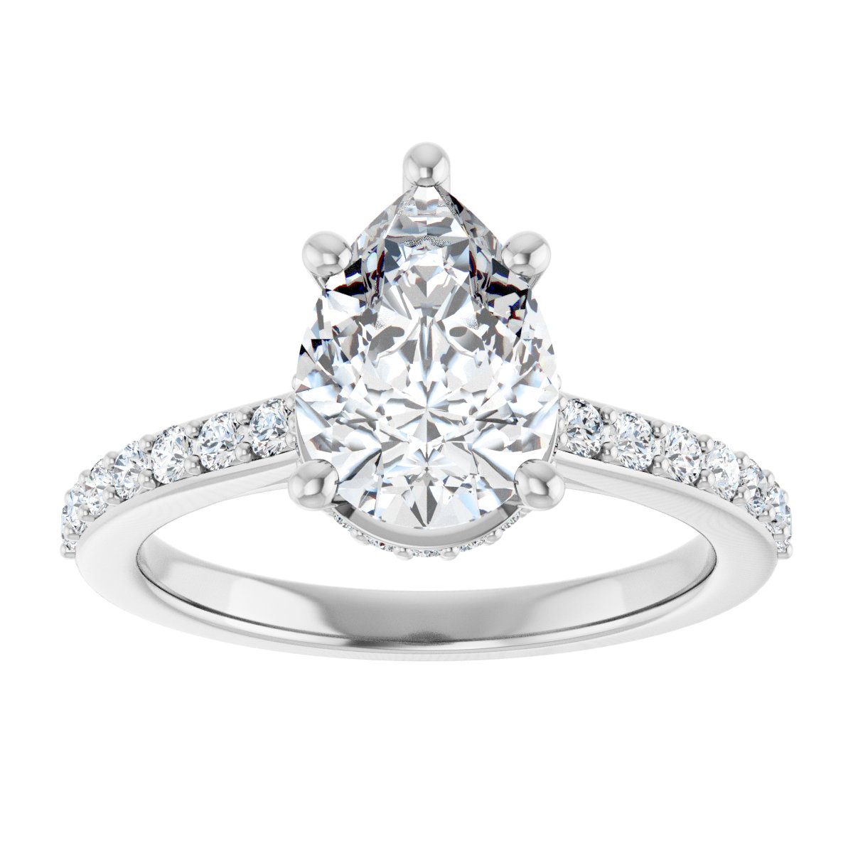 Accented Engagement Ring