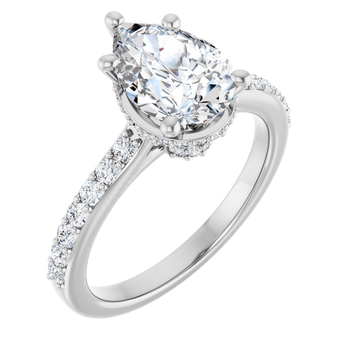 Accented Engagement Ring