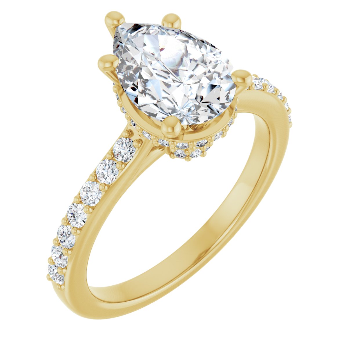 Accented Engagement Ring