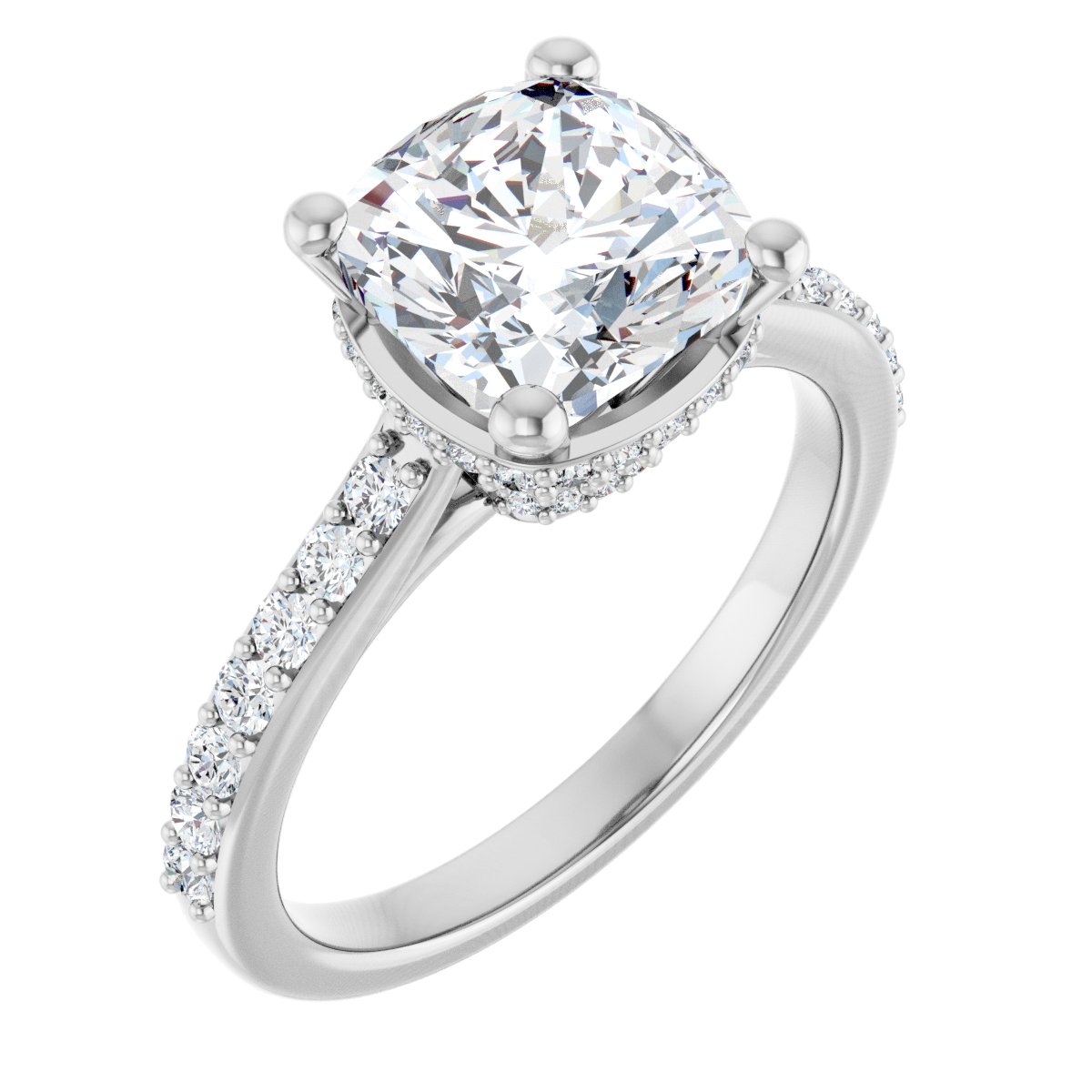 Accented Engagement Ring