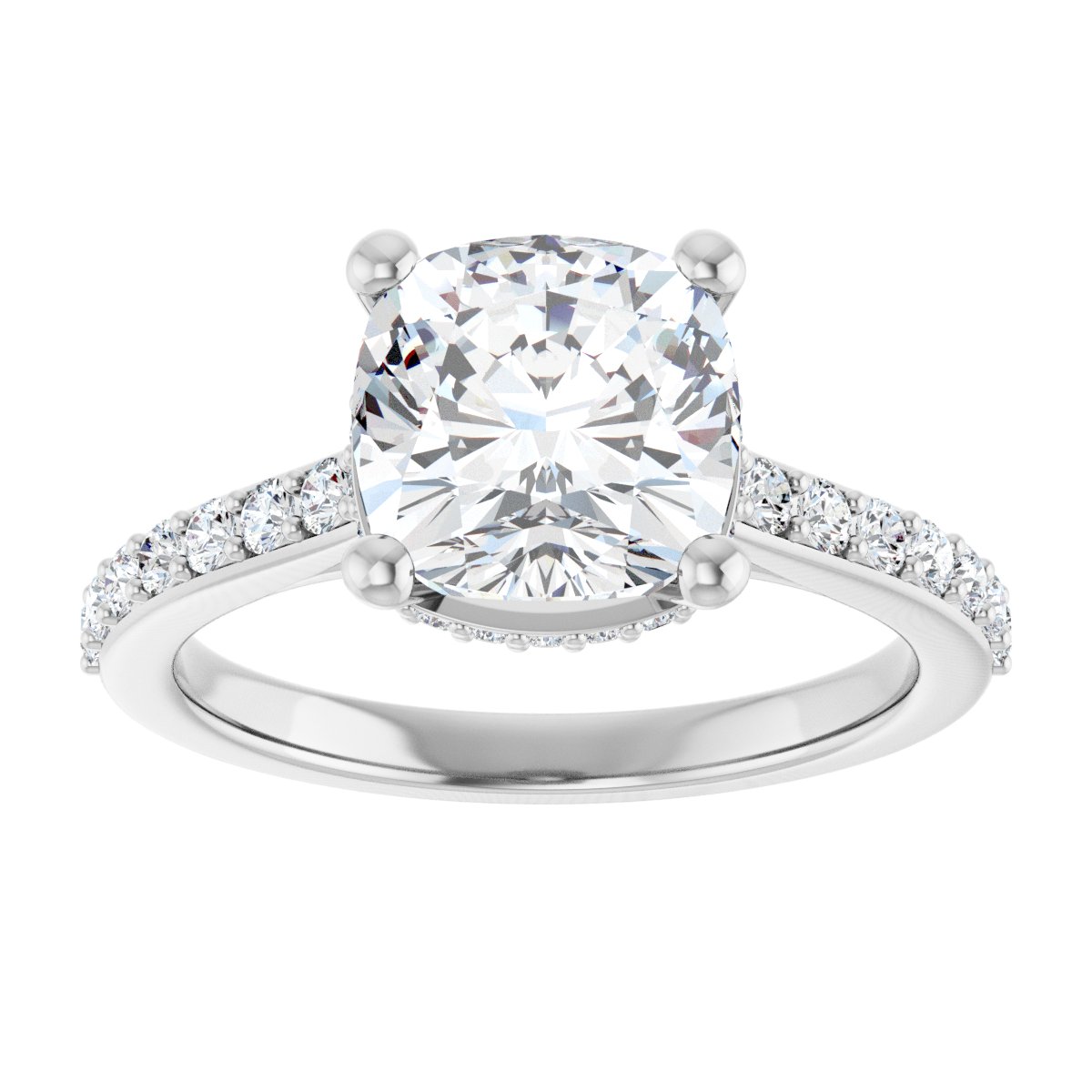 Accented Engagement Ring