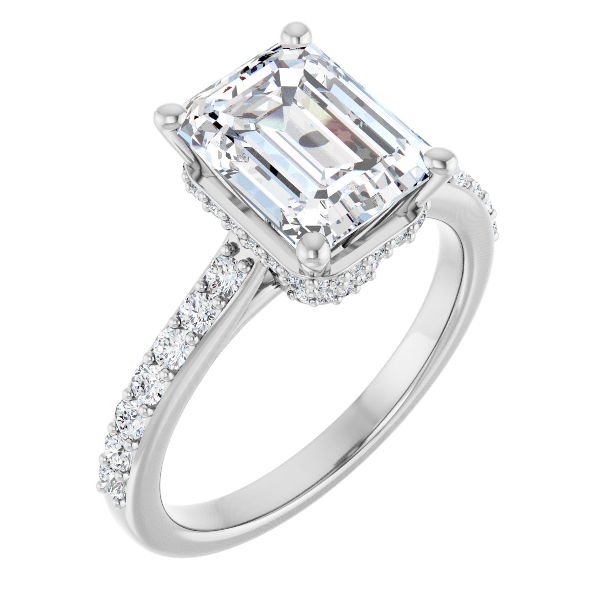 Accented Engagement Ring