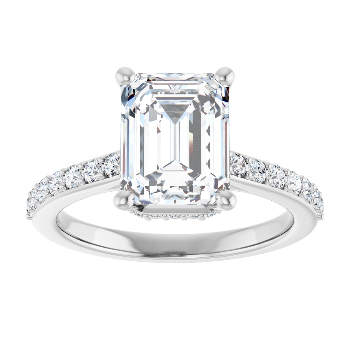 Accented Engagement Ring