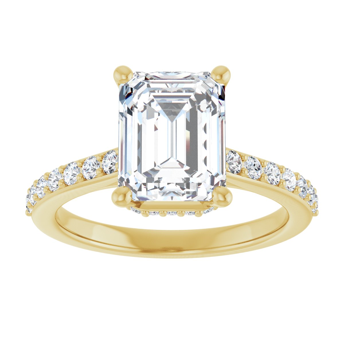 Accented Engagement Ring