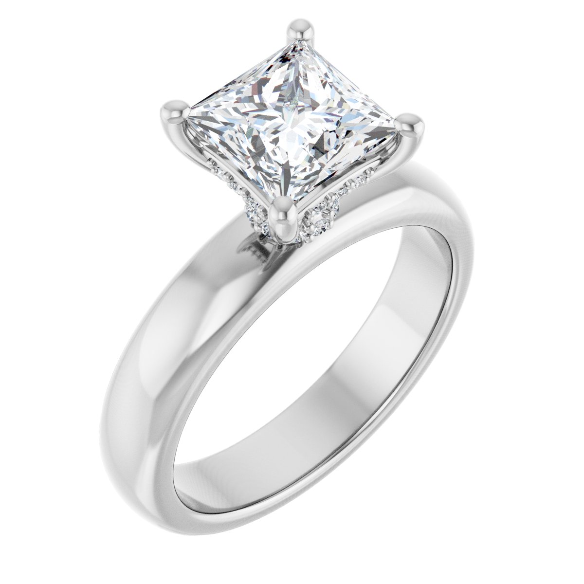 Accented Engagement Ring