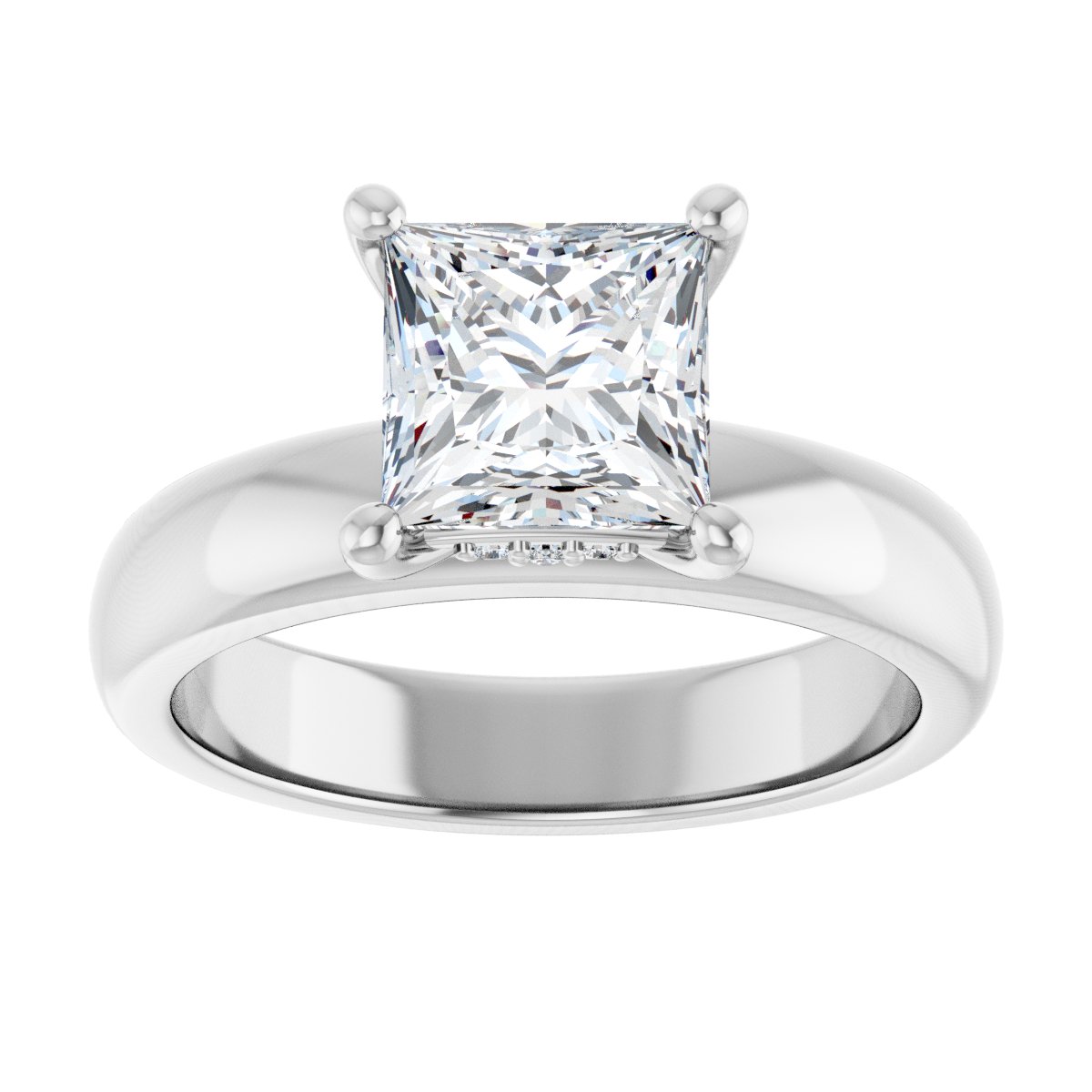 Accented Engagement Ring