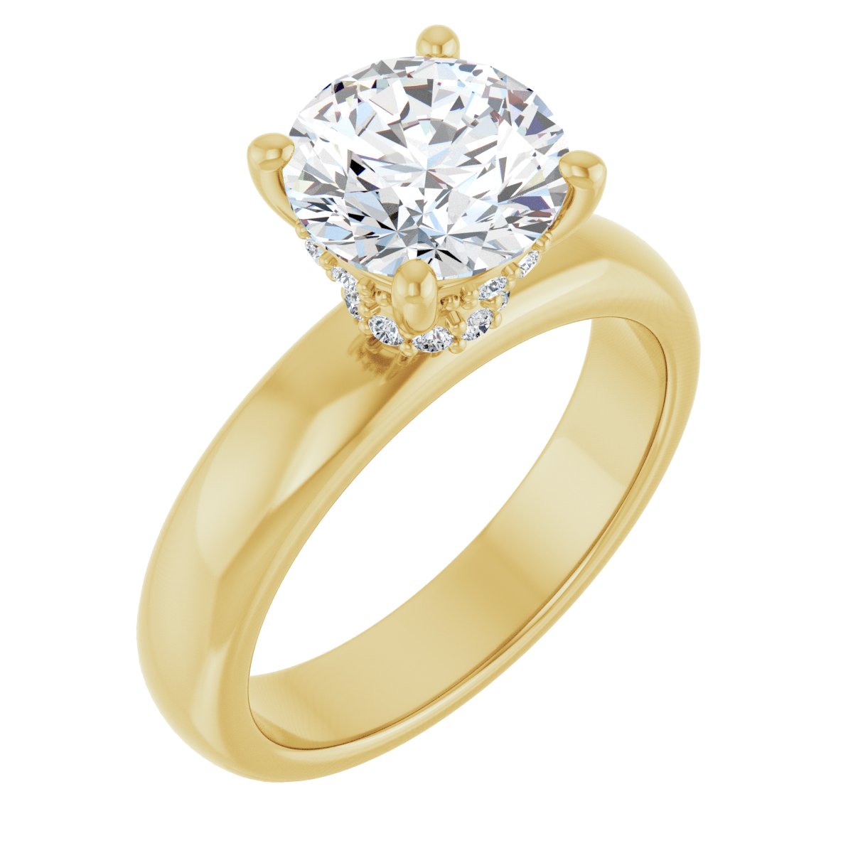 Accented Engagement Ring
