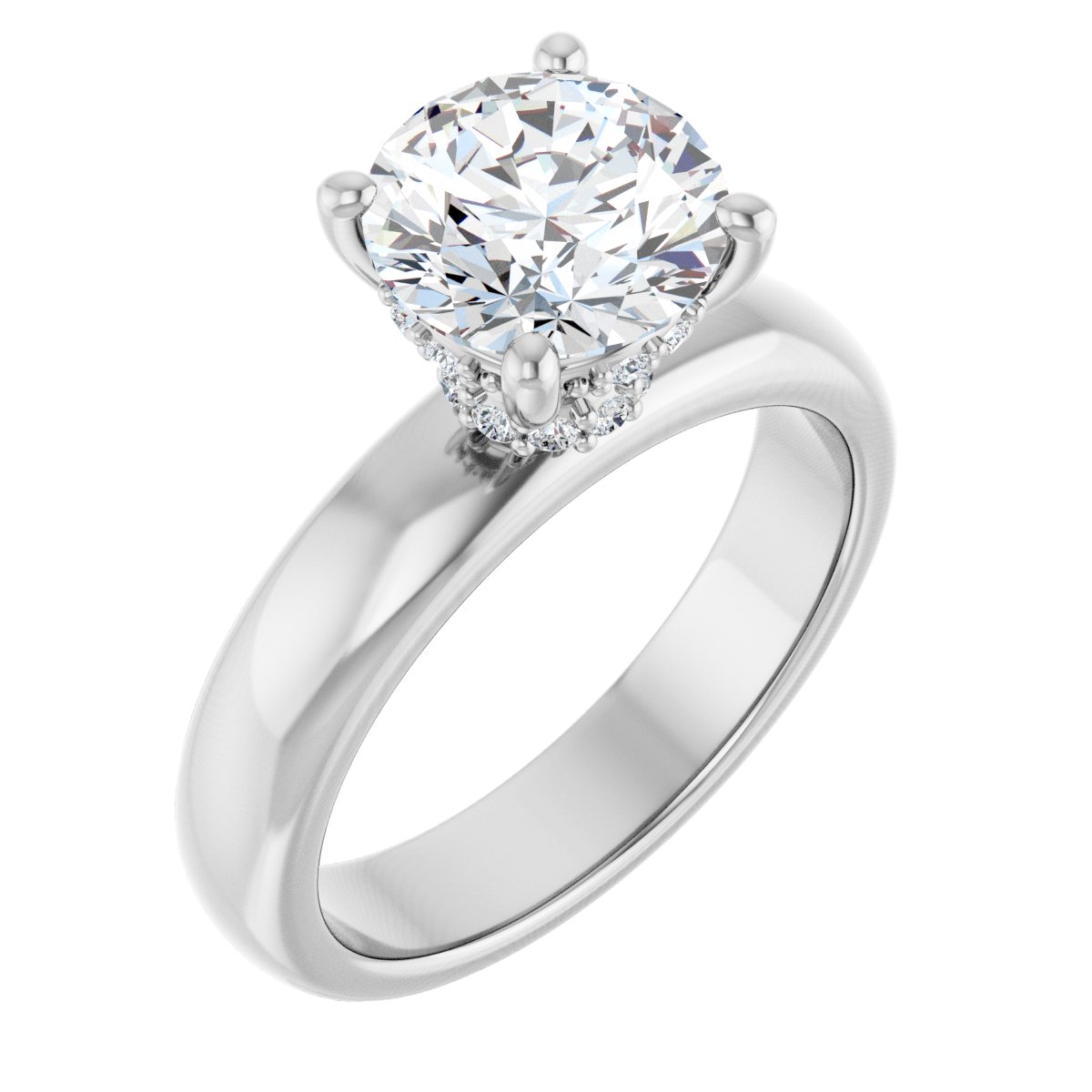 Accented Engagement Ring