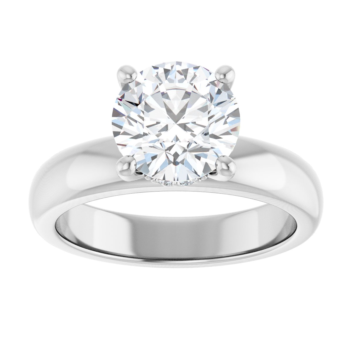 Accented Engagement Ring