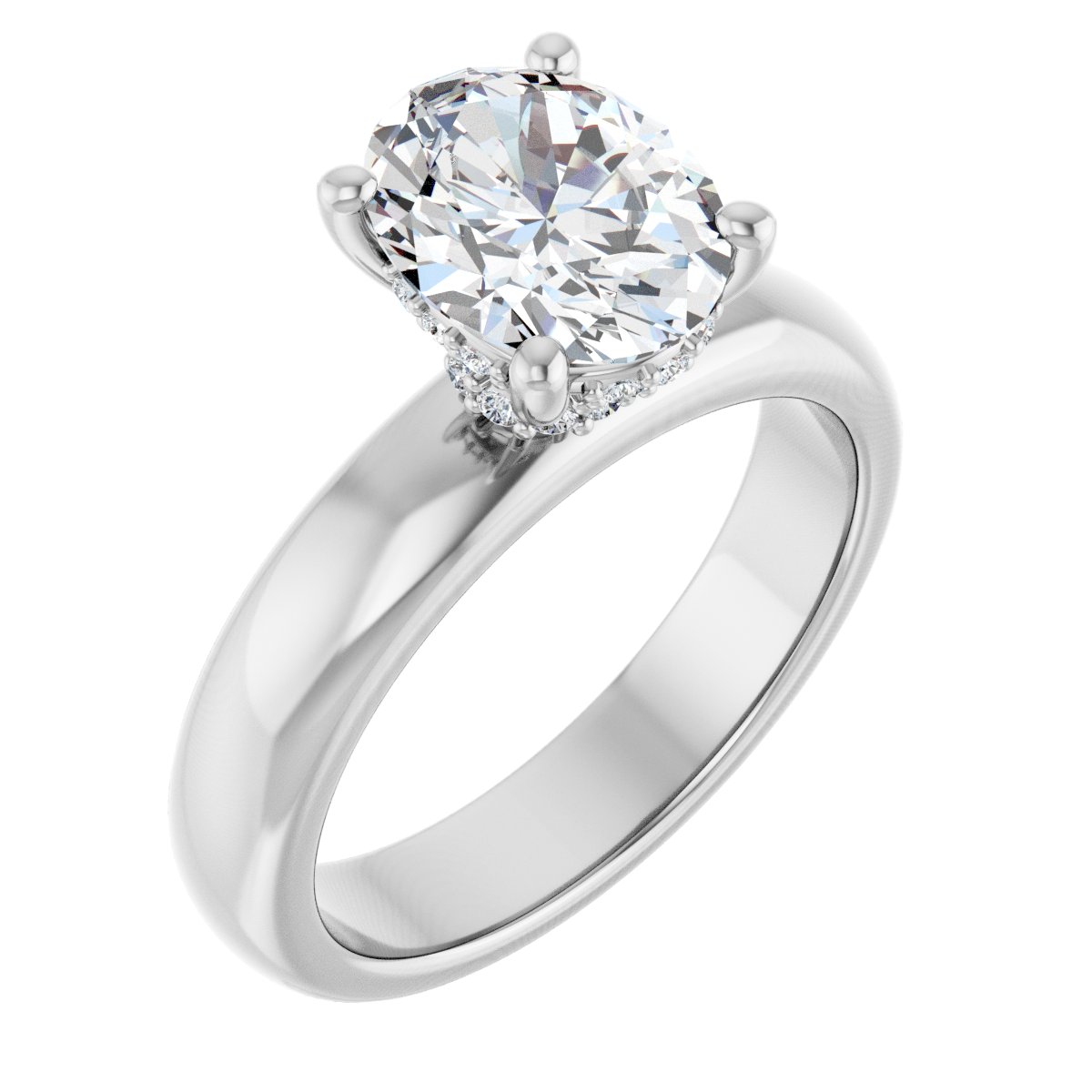 Accented Engagement Ring