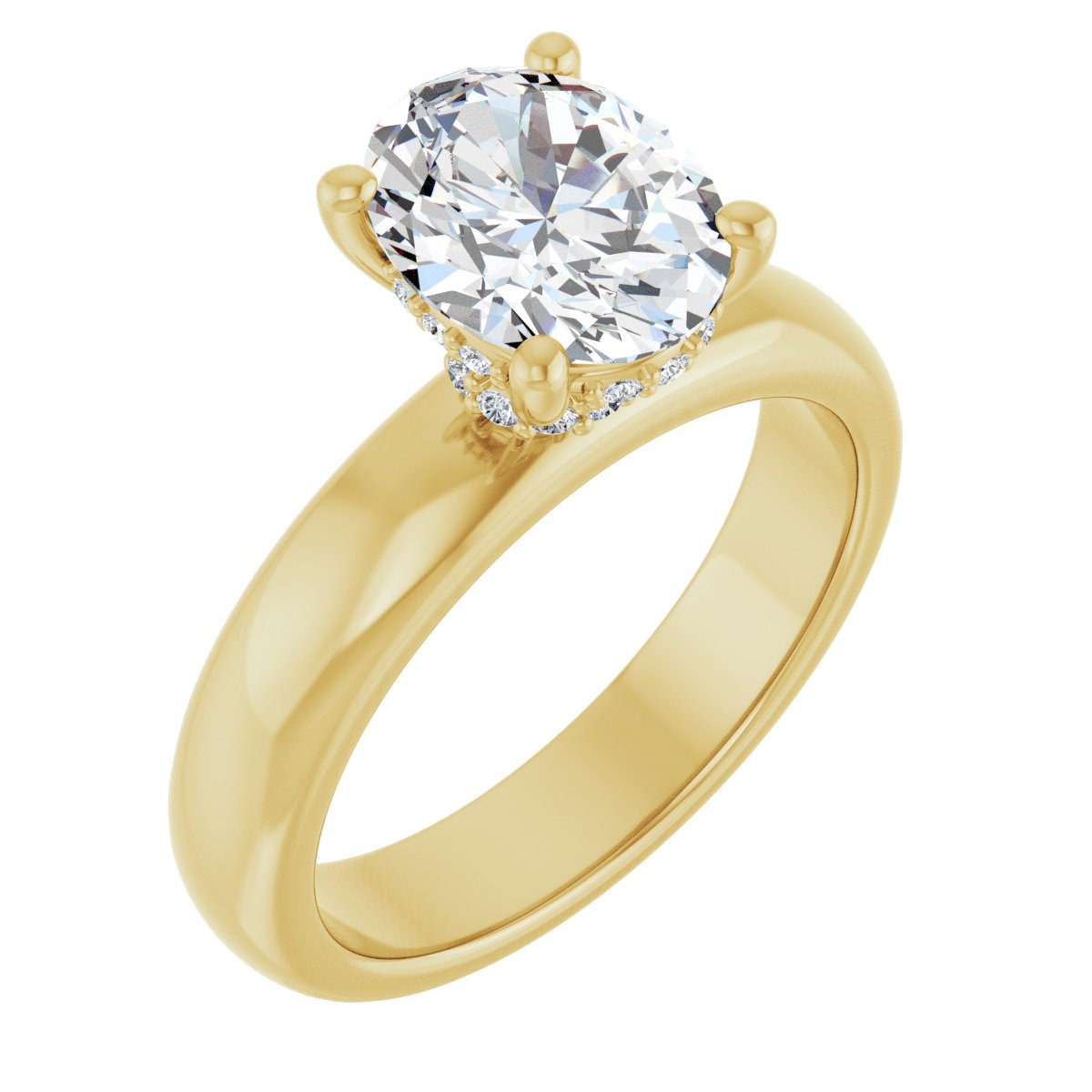 Accented Engagement Ring
