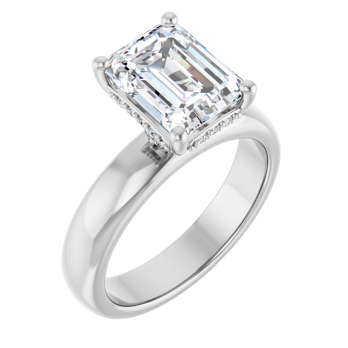 Accented Engagement Ring