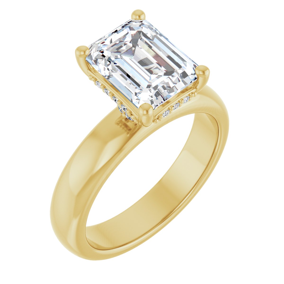 Accented Engagement Ring