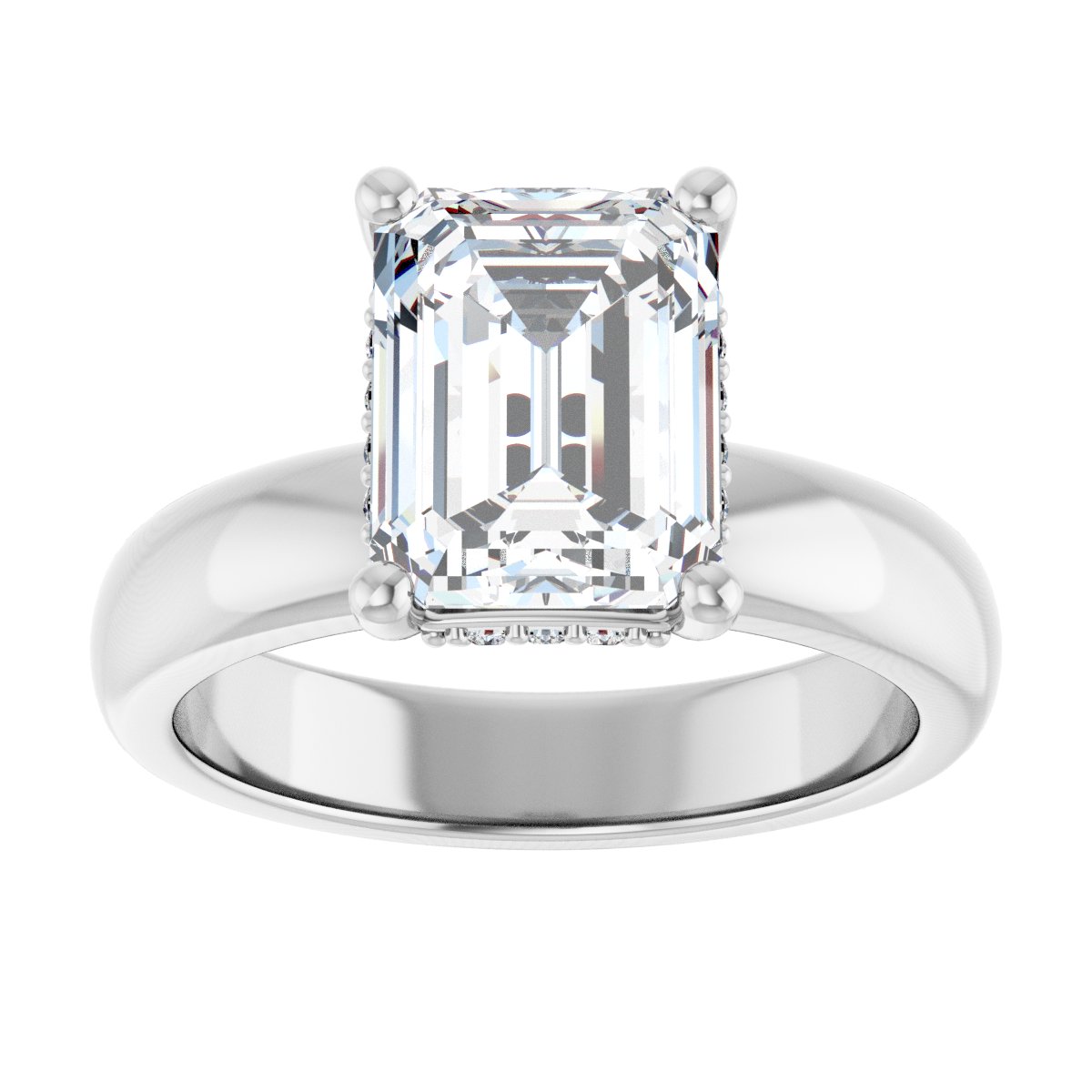 Accented Engagement Ring