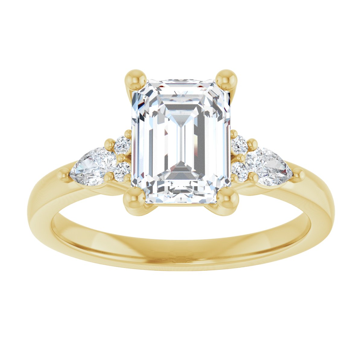 Accented Engagement Ring