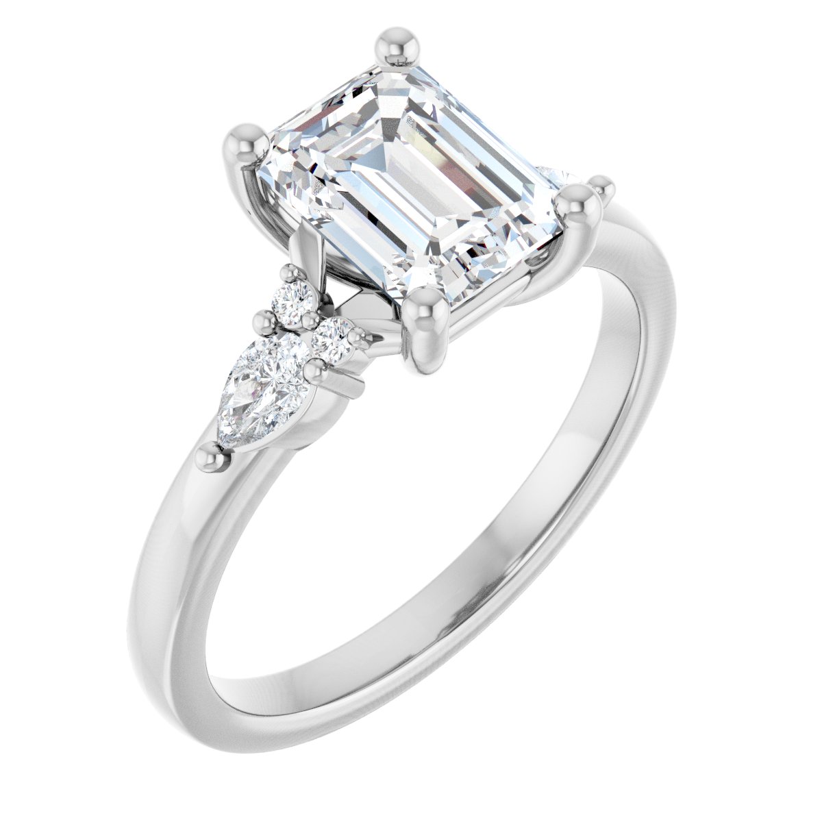Accented Engagement Ring