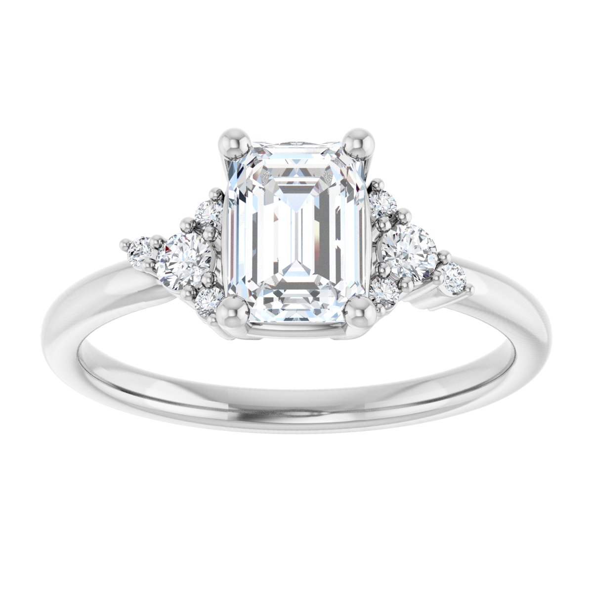 Accented Engagement Ring
