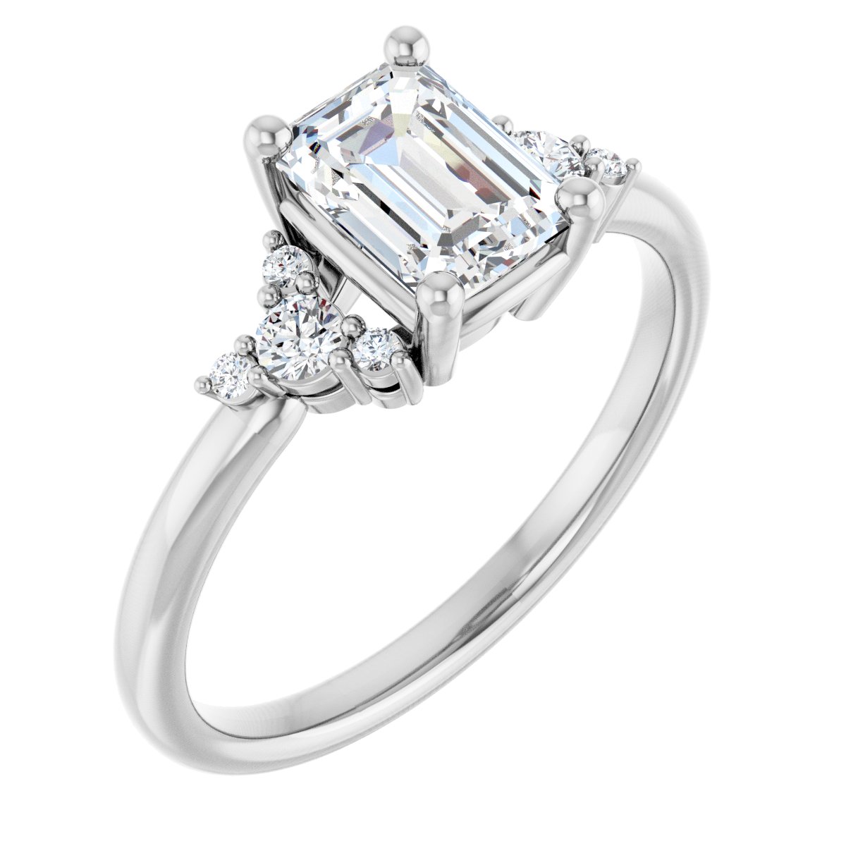Accented Engagement Ring