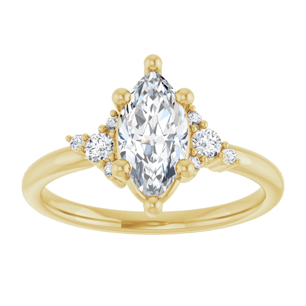 Accented Engagement Ring