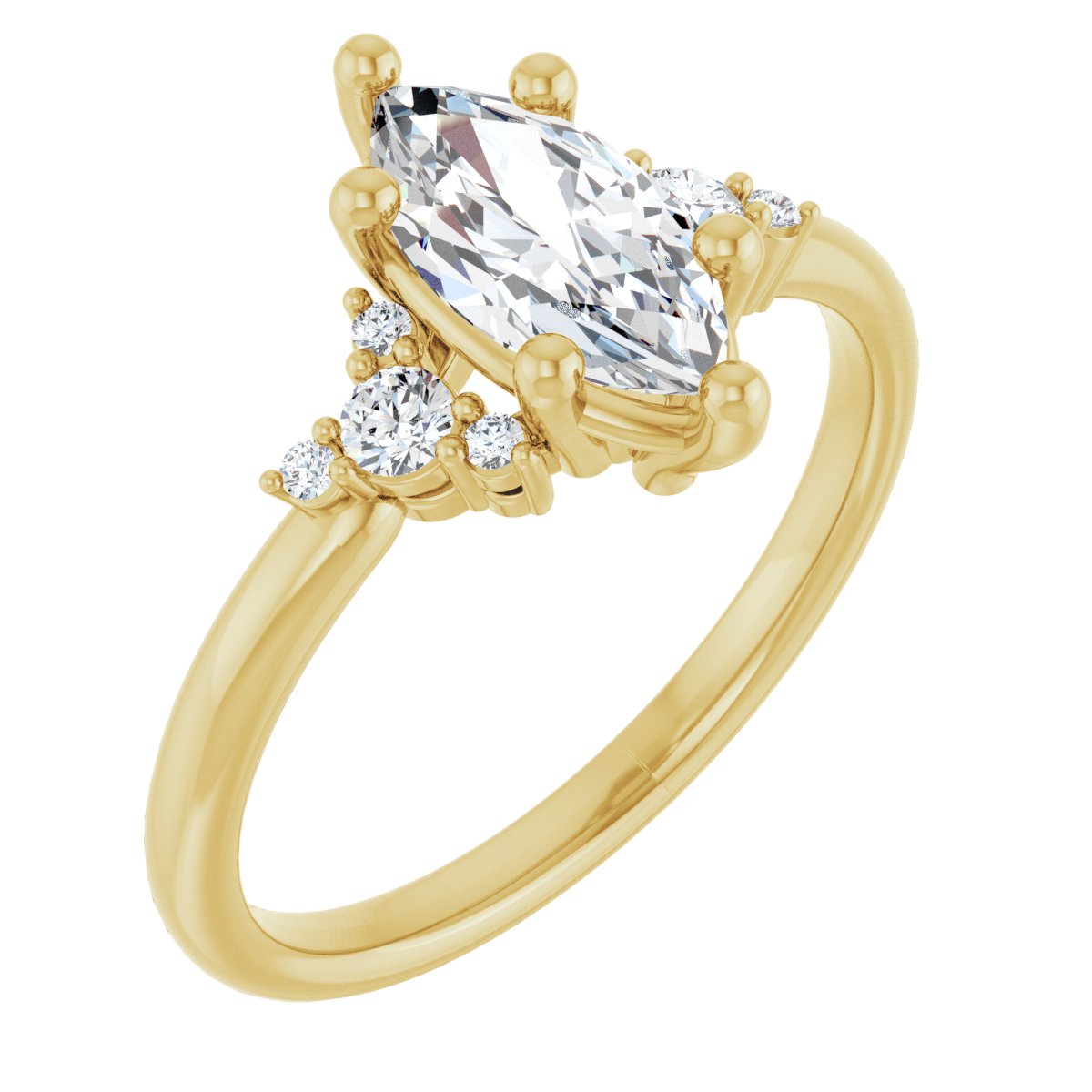 Accented Engagement Ring