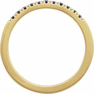 Natural Blue Sapphire Stackable Ring