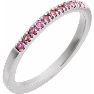 Stackable Ring - Natural Pink Tourmaline