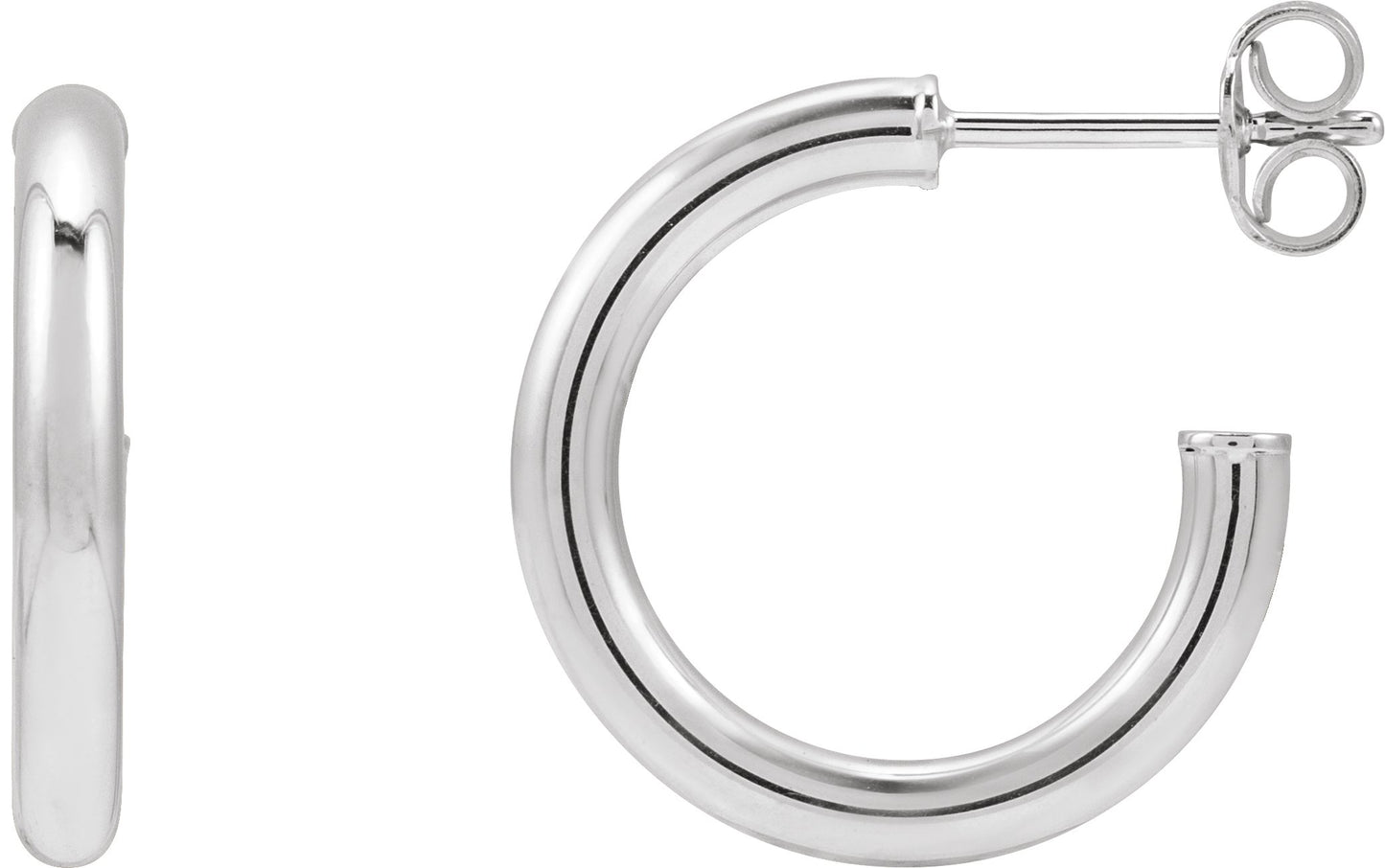Tube Hoop Earrings