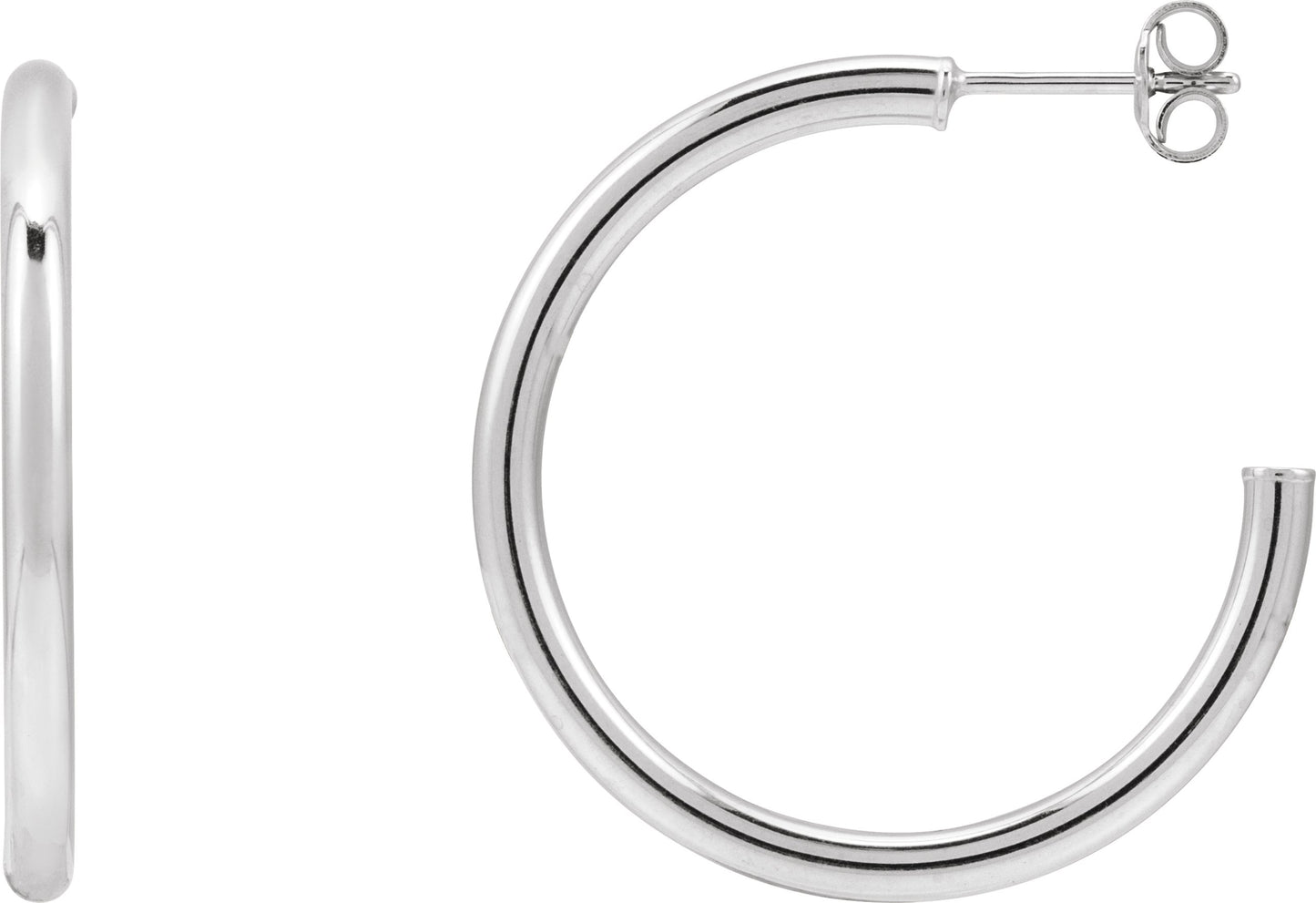Tube Hoop Earrings