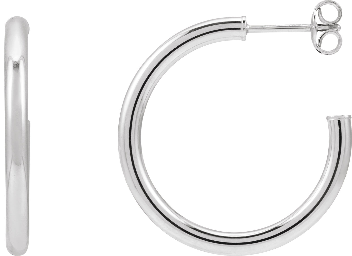 Tube Hoop Earrings