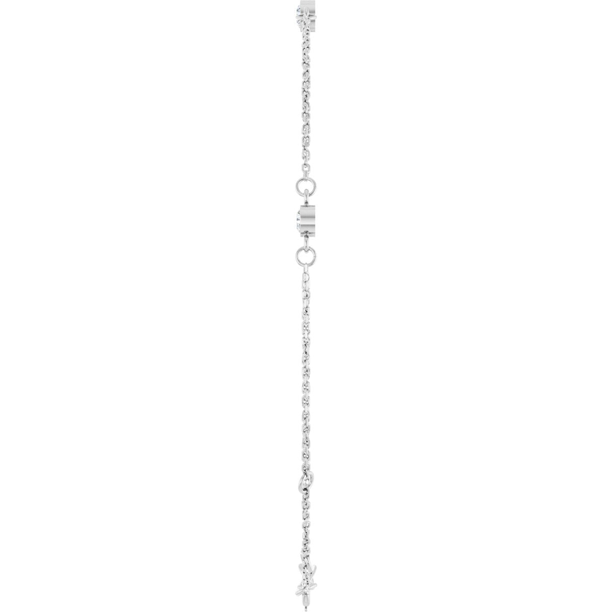 Bezel-Set Link Bracelet