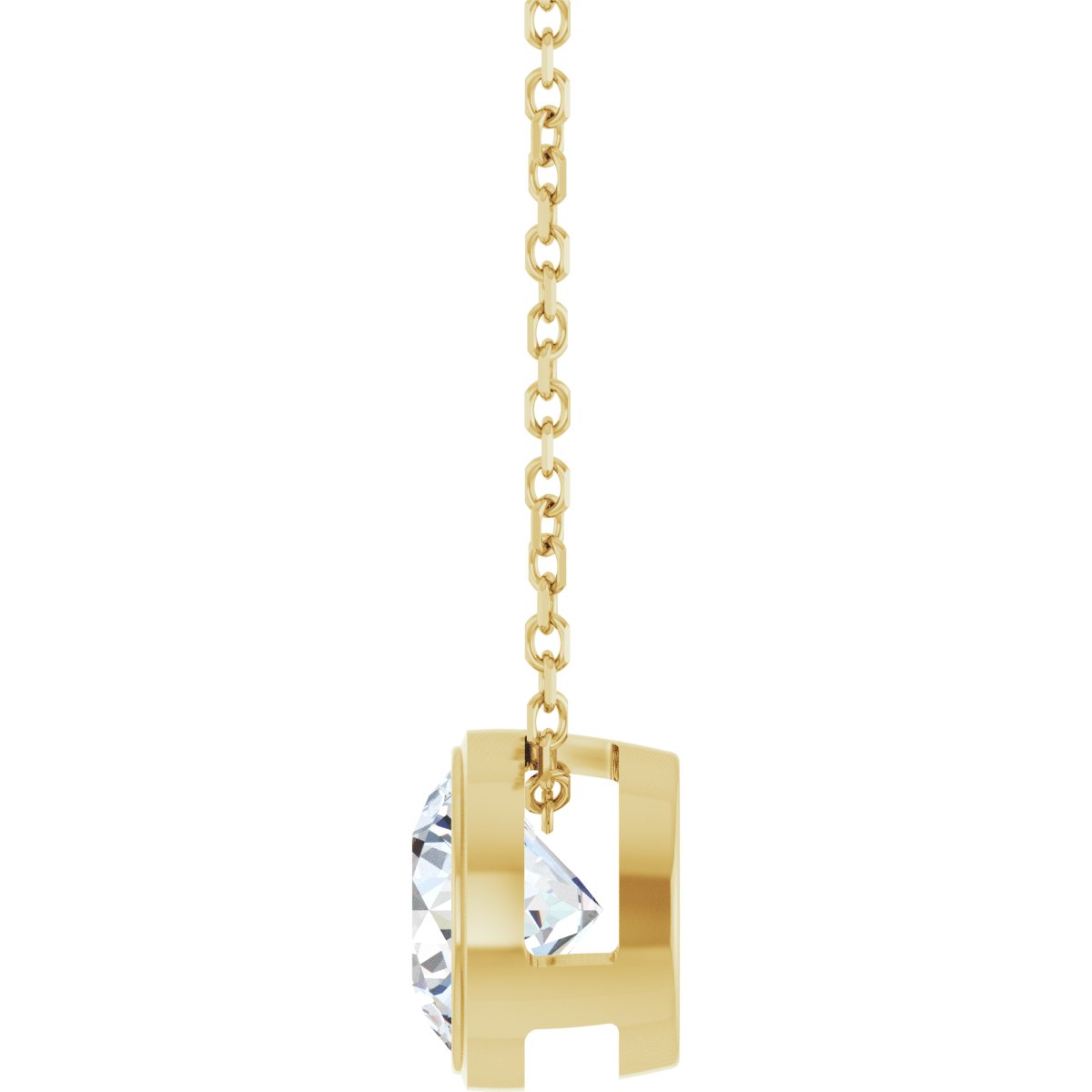 Floating Solitaire Lab-Grown Diamond Pendant