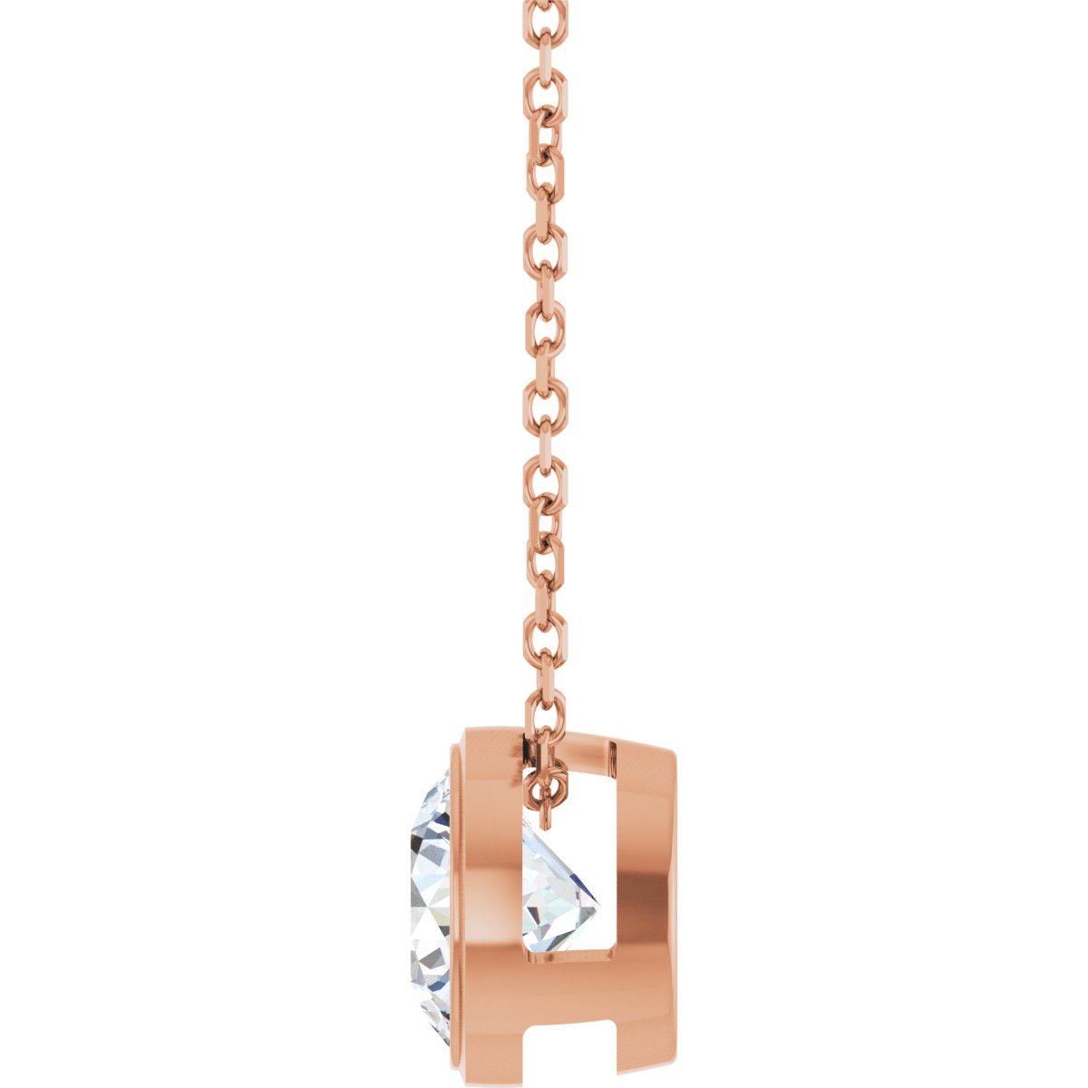 Floating Solitaire Lab-Grown Diamond Pendant