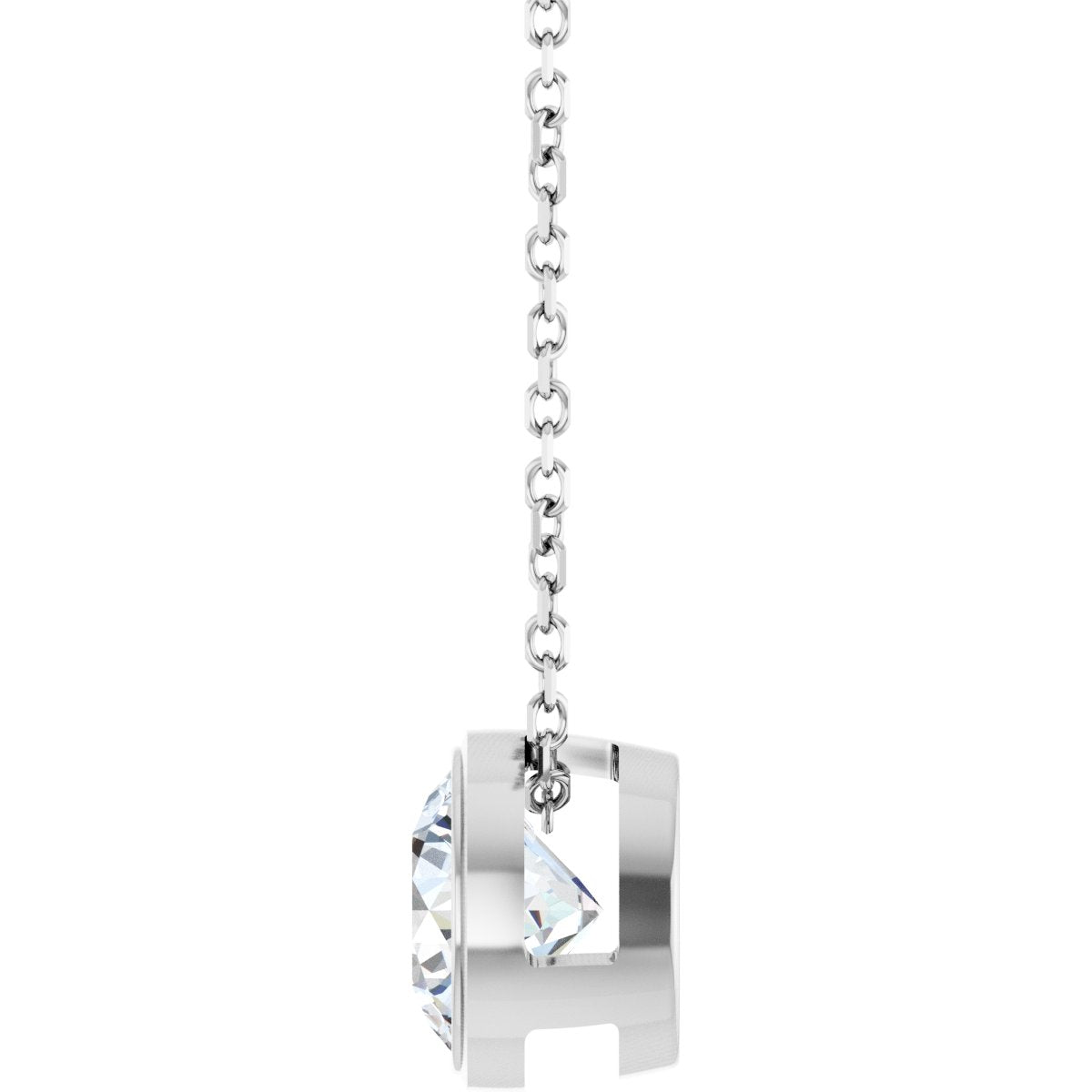 Floating Solitaire Lab-Grown Diamond Pendant